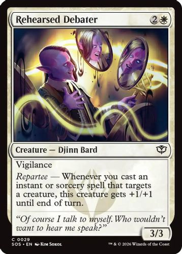 [SOS-0029](C) Rehearsed Debater (Foil)
