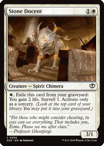 [SOS-0036](C) Stone Docent (Foil)