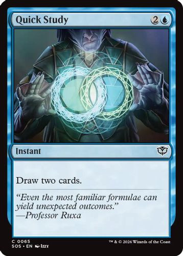 [SOS-0065](C) Quick Study (Foil)
