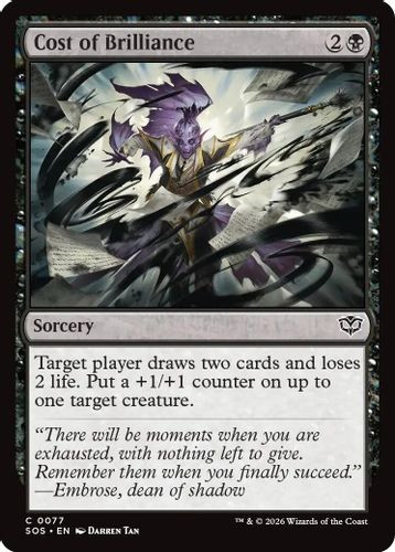 [SOS-0077](C) Cost of Brilliance (Foil)