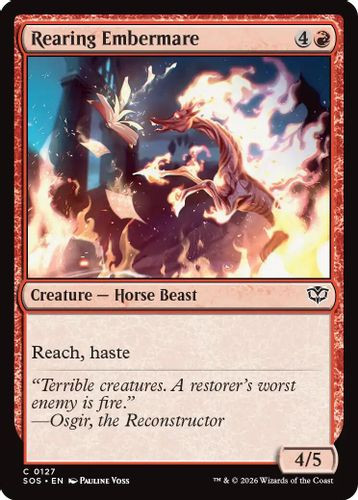 [SOS-0127](C) Rearing Embermare (Foil)