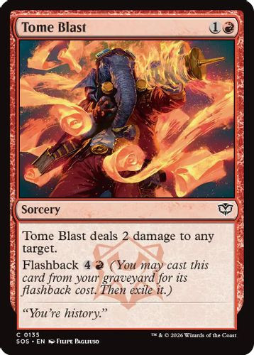 [SOS-0135](C) Tome Blast (Foil)