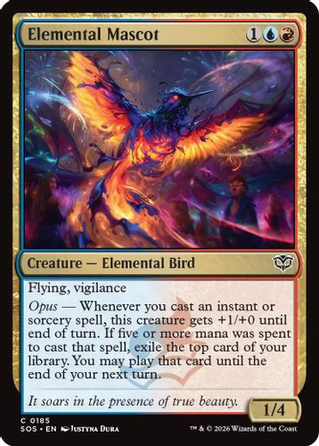 [SOS-0185](C) Elemental Mascot (Foil)