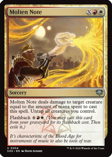[SOS-0204](U) Molten Note (Foil)