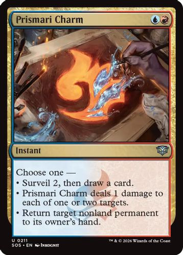 [SOS-0211](U) Prismari Charm (Foil)