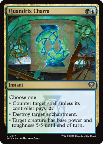 [SOS-0217](U) Quandrix Charm (Foil)