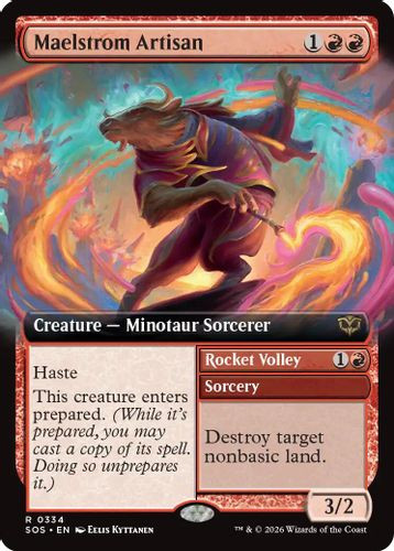 [SOS-0334](R) Maelstrom Artisan // Rocket Volley (Extended Art)