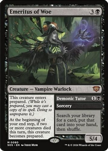 [SOS-0080](M) Emeritus of Woe // Demonic Tutor