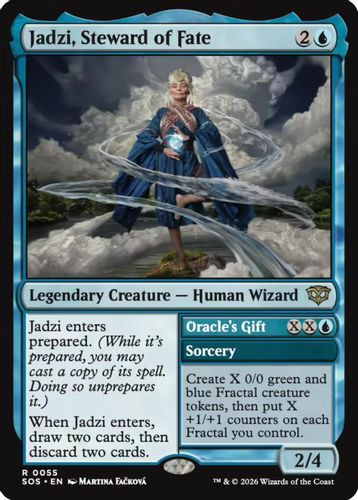 [SOS-0055](R) Jadzi, Steward of Fate // Oracle's Gift (Foil)