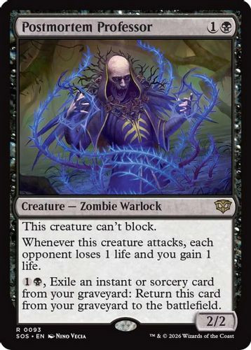 [SOS-0093](R) Postmortem Professor (Foil)