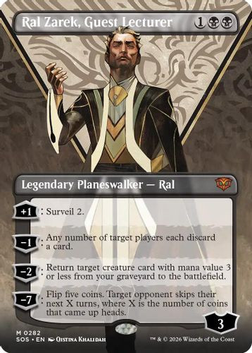 [SOS-0282](M) Ral Zarek, Guest Lecturer (Borderless) (Foil)