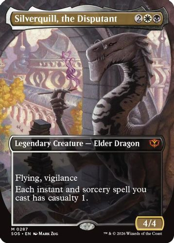 [SOS-0287](M) Silverquill, the Disputant (Borderless) (Foil)