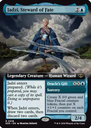 [SOS-0318](R) Jadzi, Steward of Fate // Oracle's Gift (Extended Art) (Foil)