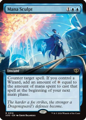 [SOS-0319](R) Mana Sculpt (Extended Art) (Foil)