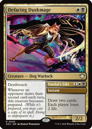 [SOC-0045](R) Defacing Duskmage // Vandal's Edit