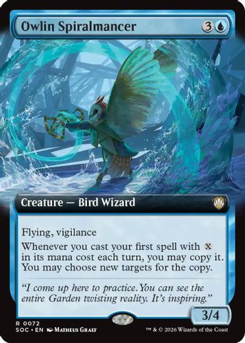 [SOC-0072](R) Owlin Spiralmancer (Extended Art)
