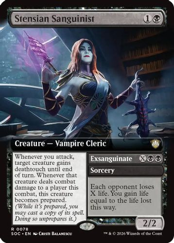 [SOC-0078](R) Stensian Sanguinist // Exsanguinate (Extended Art)