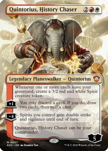 [SOC-0007](M) Quintorius, History Chaser (Borderless)