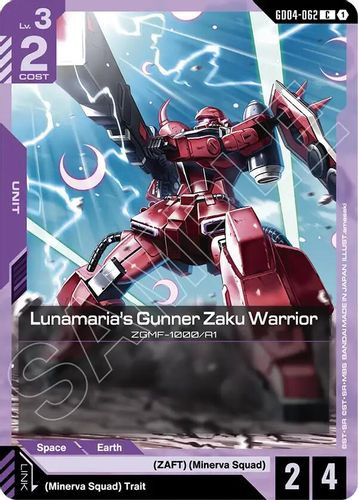 [GD04-062](C) Lunamaria's Gunner Zaku Warrior