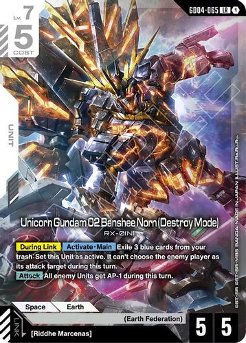 [GD04-065](LR) Unicorn Gundam 02 Banshee Norn (Destroy Mode) {Foil}