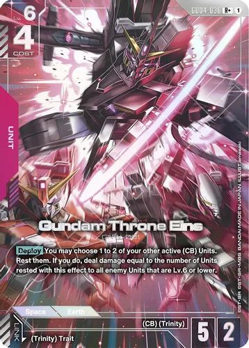 [GD04-036](R+) Gundam Throne Eins {Alt Art} {Foil}