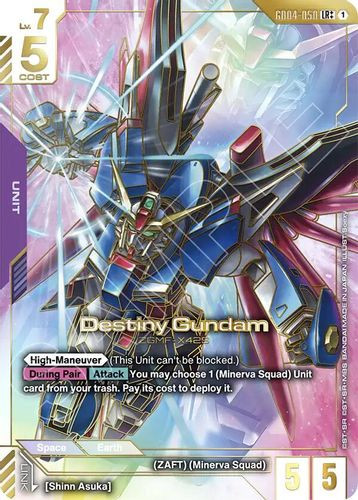 [GD04-050](LR++) Destiny Gundam {Alt Art} {Foil}
