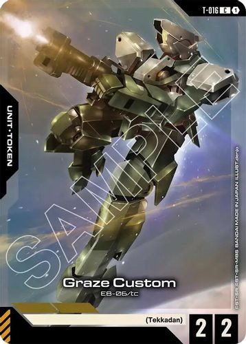 [T-016](C) Graze Custom {PCC Gundam Assemble-PC01A} {Foil}