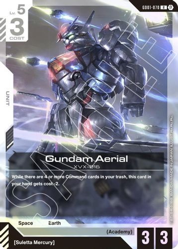 [GD01-070](R) Gundam Aerial {Beta Ver.} {Foil}