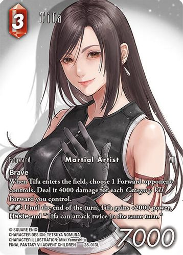 [28-013](L) Tifa (Full Art) (Foil)