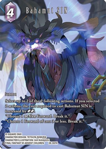 [28-087](H) Bahamut SIN (Full Art) (Foil)