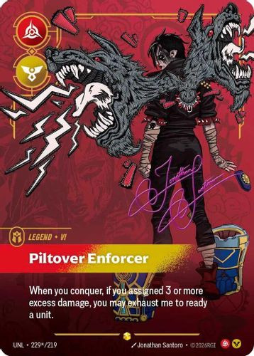 |RB03|[UNL-229*/219](SC) Vi - Piltover Enforcer {Signature} {Foil}