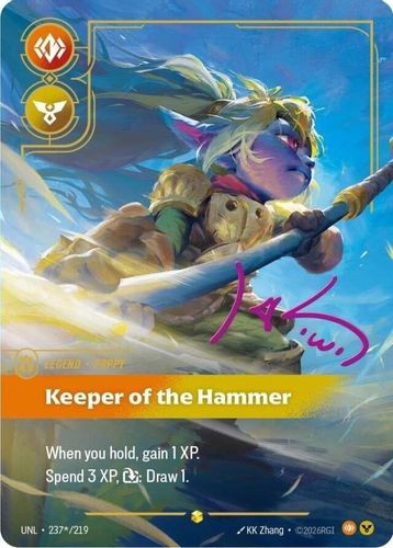 |RB03|[UNL-237*/219](SC) Poppy - Keeper of the Hammer {Signature} {Foil}