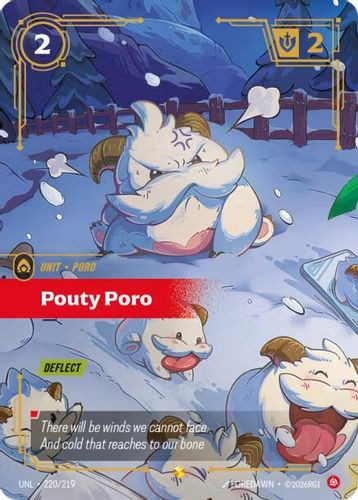 |RB03|[UNL-220/219](SC) Pouty Poro {Foil}