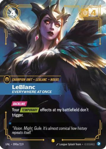 |RB03|[UNL-090a/219](AA) LeBlanc - Everywhere At Once {Alt Art} {Foil}