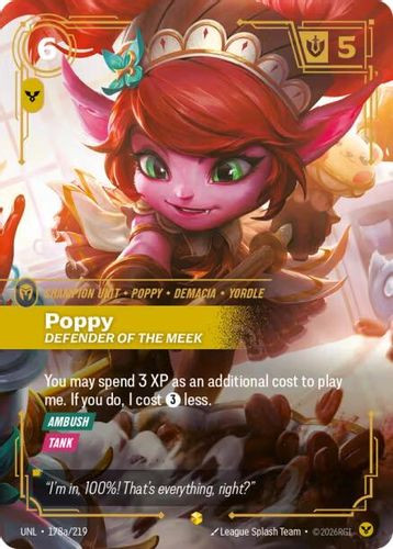 |RB03|[UNL-178a/219](AA) Poppy - Defender of the Meek {Alt Art} {Foil}