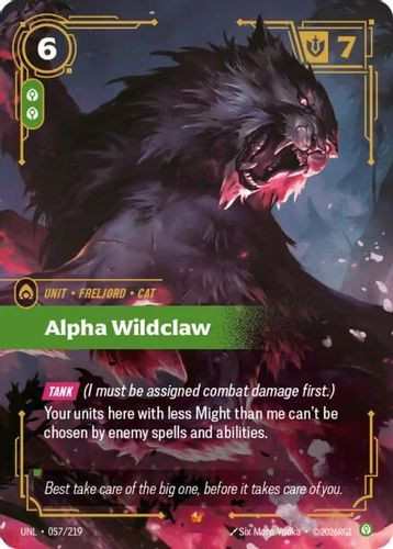 |RB03|[UNL-057/219](E) Alpha Wildclaw {Foil}