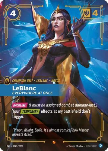 |RB03|[UNL-090/219](E) LeBlanc - Everywhere At Once {Foil}