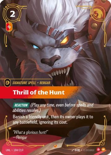 |RB03|[UNL-184/219](E) Thrill of the Hunt {Foil}