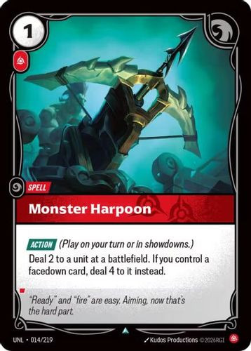 |RB03|[UNL-014/219](U) Monster Harpoon {Foil}