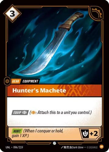 |RB03|[UNL-096/219](C) Hunter's Machete {Foil}