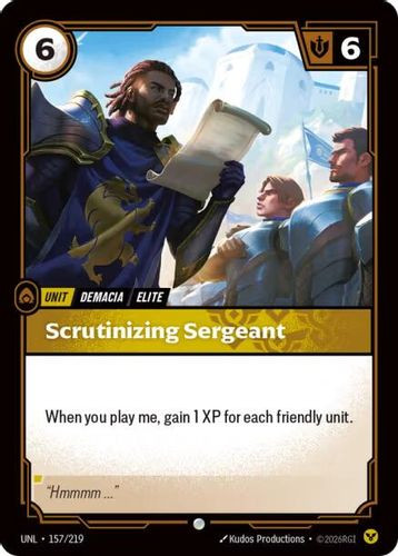 |RB03|[UNL-157/219](C) Scrutinizing Sergeant {Foil}