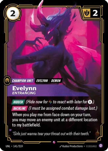 |RB03|[UNL-141/219](R) Evelynn - Entrancing {Foil}