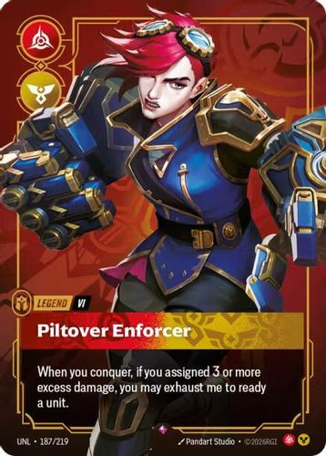 |RB03|[UNL-187/219](R) Vi - Piltover Enforcer {Foil}
