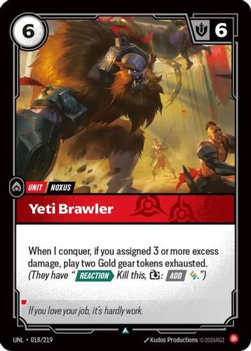|RB03|[UNL-018/219](U) Yeti Brawler