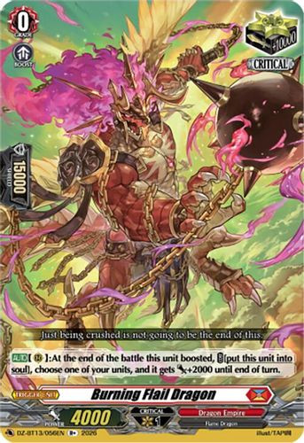 [DZ-BT13/056EN](R+) Burning Flail Dragon