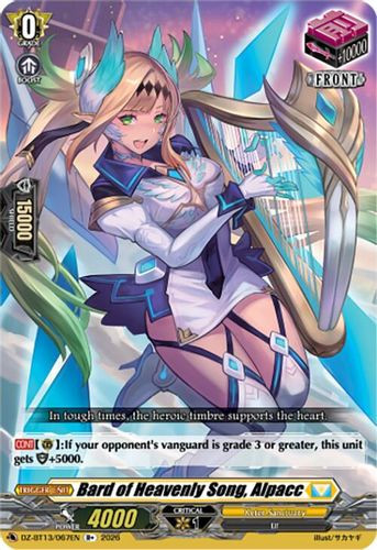 [DZ-BT13/067EN](R+) Bard of Heavenly Song, Alpacc