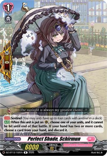 [DZ-BT13/102EN](R) Perfect Shade, Schirmun