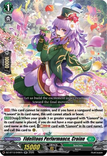 [DZ-BT13/049EN](RR) Fidelitous Performance, Croine