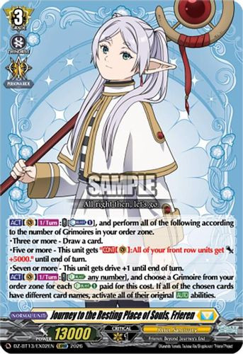 [DZ-BT13/EX02EN](EXRRR) Journey to the Resting Place of Souls, Frieren