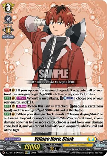 [DZ-BT13/EX03EN](EXRRR) Village Hero, Stark
